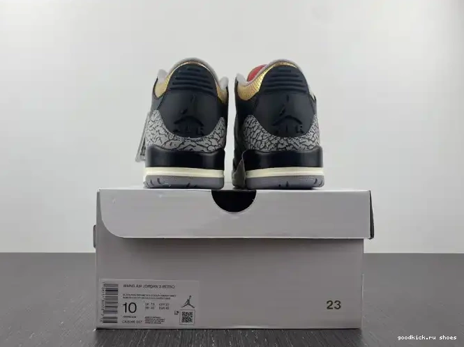 80% Off Sale CK9246-067 WMNS 3 Air Jordan Gold Black 0512